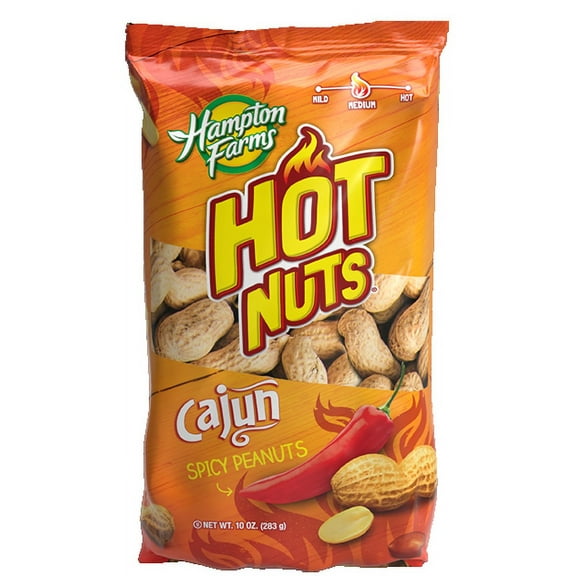 Hampton Farms Hot & Spicy Cajun Peanuts, 10 Oz