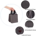 thumbnail image 3 of 25 Pcs Black Paper Shopping Bags Rectangle Bags with Handles for Birthday Present Wedding and Party Celebrations 16x13x6cm, 3 of 7