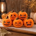 thumbnail image 4 of Halloween Mini Pumpkin Plush Toys, Cute Stuffed Pumpkin Ornament Hanging Charm, Festive Halloween Decorations for Party and Holiday Gift for Boys Girls, Collectors and Plush Lovers, E, 4 of 5