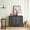Gray, variant on MAYEERTY 5 Drawers Dresser for Bedroom, Fabric Chest of Drawers Tall Storage Tower, Black