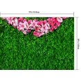 thumbnail image 2 of BSDHOME Polyester 7x5ft Naturel Vert Pelouse Fleur Mur Photographie Fond Photo Studio de Fond Prop, 2 of 4