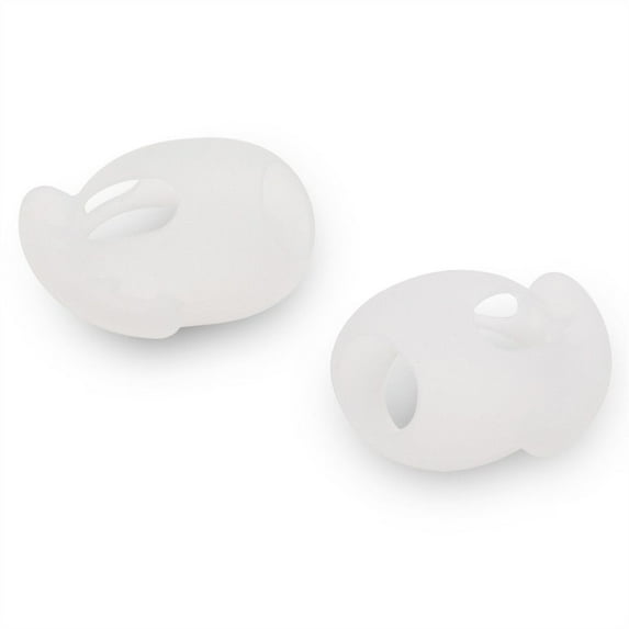 Anti Falling Soft Earphone Replacement Dustproof Ear Tips Protector Eartips Cover Protective Caps Silicone Earbuds Cover WHITE