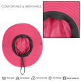 thumbnail image 3 of maskred 2 Pcs Chapeaux de Pêcheur pour Femmes Protection Queue de Cheval Chapeau de Soleil Large Bord No.1, 3 of 6