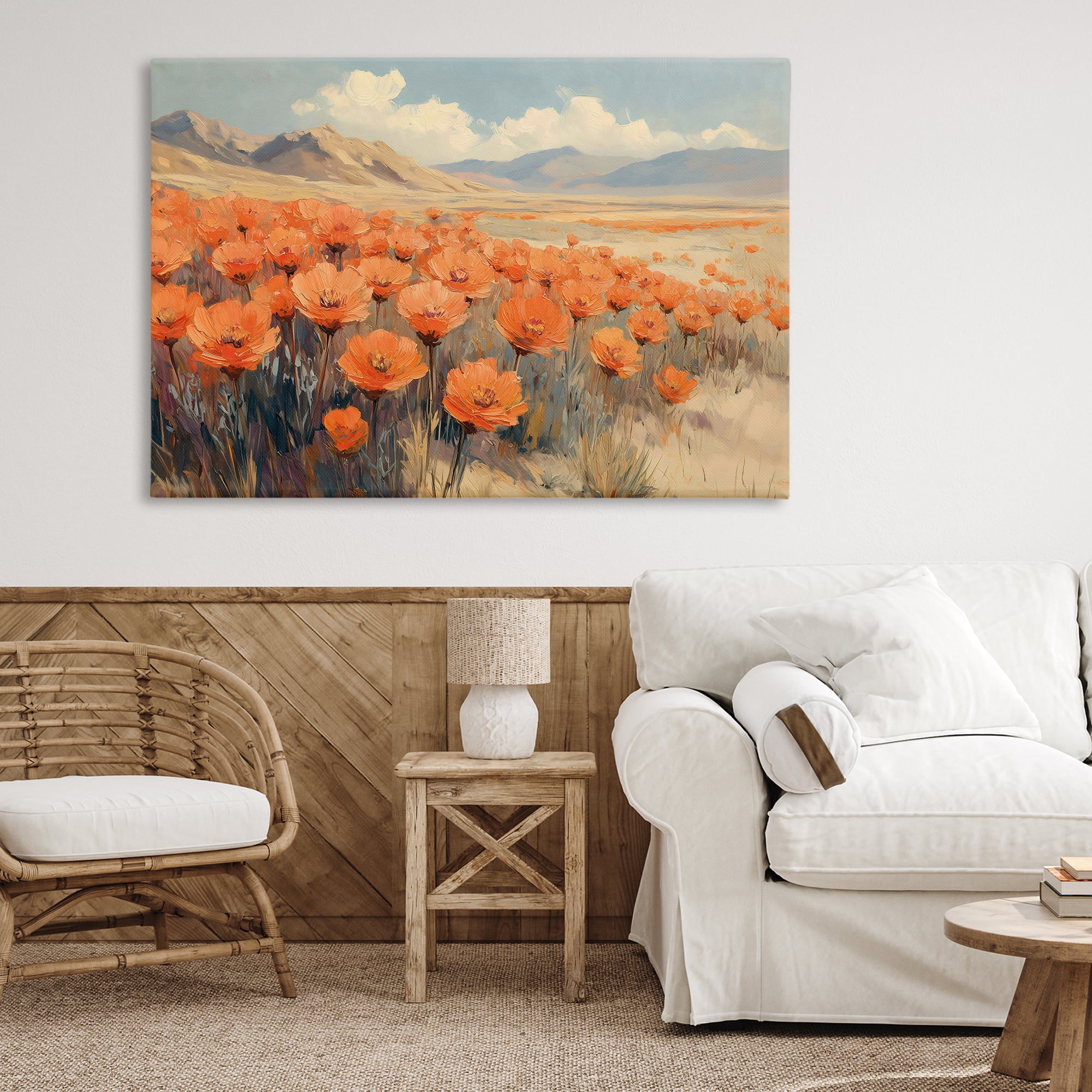 Stupell Industries Desert Poppies in Valley Canvas Wall Art, design by Gina Kelly