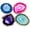 4-5" Ex. Mix, variant on Dyed Color Sliced Brazilian Agate Coasters Polished Natural Geode with Rubber Bumpers for Small Size Cup Home Decoration Set of