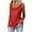 Red, variant on Horkkom Sequin Tank Tops for Women Party Sparkly Tops Dressy Loose Crew Neck Tank Tops L