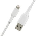 thumbnail image 5 of Belkin BoostCharge Braided Lightning Cable - 3.3ft/1M - MFi Certified Apple iPhone Charger USB to Lightning Cable - iPhone Cable - iPhone Charger Cord - Apple Phone Charger - White, 5 of 6