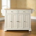 thumbnail image 2 of Pemberly Row Traditional Wood Kitchen Island in White/Natural, 2 of 7