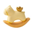 thumbnail image 1 of Figura de caballo mecedor, adorno de escritorio, estatua decorativa coleccionable y creativa. Amarillo, 1 of 9