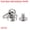 Silver Tone, variant on 8x8mm Pull Ring Rivets Studs Brass Electroplating Silver Tone 20 Pack