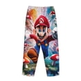 thumbnail image 3 of Lsque Mario Print Women's Pajama Pants, Lounge Pant - Comfortable Home Wear,Elastic Waistband, Stylish Design-XX-Large, 3 of 9