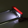 thumbnail image 4 of Universal Motorcycle 3" LED License Plate Frame With LED Tail Brake Light Chrome, 4 of 4