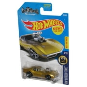 Hot Wheels HW Screen Time 3/10 (2017) Gold '68 Corvette Gas Monkey Garage Toy Car 99/365 - (Card Has Two Small Pin Holes)