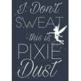 thumbnail image 2 of Junior's Peter Pan Tinkerbell I Don't Sweat This is Pixie Dust  Racerback Tank Top Indigo X Small, 2 of 4