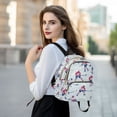 thumbnail image 6 of FORMRS Mini Backpack Purse for Women Travel Daypack Casual Shoulder Bag, Blue Ice Hockey, 6 of 7