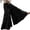 Black, variant on Joernso Vintage Trousers Skirt Ankle-length Sliced Craft Women Wide Leg Pants Layered Skirt for Outdoor