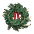 thumbnail image 3 of Kurt S. Adler 24 in. Unlit Gold, Red & Green Ribbon Wreath, 3 of 5