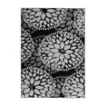 thumbnail image 2 of World Rug Gallery Modern Floral Circles Black 7'6" x 9'5" Area Rug, 2 of 11