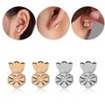 thumbnail image 5 of Aretes Hipoalergénicos TUNC Sencillez 2 Pares para Orejas Caídas, 5 of 5
