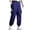 Blue, variant on Men's Cooling Fan Cargo Pants Lightweight Summer Work Trousers Breathable Outdoor Hiking Joggers with Multi Pockets