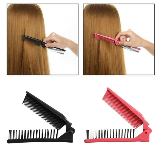 Peine plegable para el cabello, cepillo ligero, minipeine de bolsillo, portátil para hombres y mujeres shamjiam Peine de pelo plegable