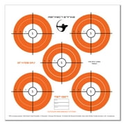 Perfect Strike ARCHERY System Targets. ORANGE OPS No. 007. Five Spot Targets. 12" x 12". (24 Targets.)