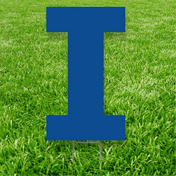 Blue Letter I 20 inches tall