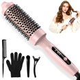 thumbnail image 1 of Cepillo T&eacute;rmico Profesional 4 en 1 para Cabello, 32 mm, Tecnolog&iacute;a I&oacute;nica Antifrizz, 11 Niveles de Temperatura con Pantalla LED, Calentamiento R&aacute;pido PTC 30, 1 of 8