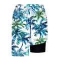 thumbnail image 4 of HAPIMO Men Swim Trunks with Compression Liner 9" Beach Shorts Quick Dry Board Shorts Hawaiian Bathing Casual Outings Travel Shorts Summer Outdoor Swimsuit Shorts Mint Green XX-Large, 4 of 6
