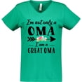 thumbnail image 3 of Inktastic I'm Not Only a Oma I'm a Great Oma with Flowers Women's V-Neck T-Shirt, 3 of 5
