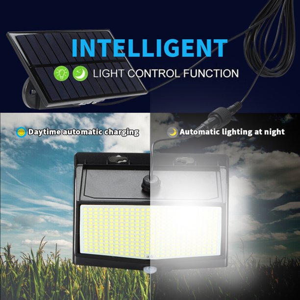 Luces solares led con Sensor de movimiento PIR para exteriores lámpara