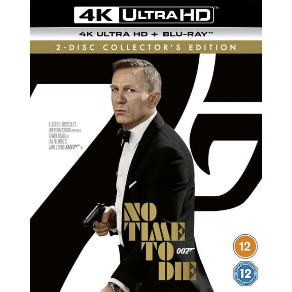No Time To Die James Bond [4K Ultra-HD] [2021] [Blu-ray] [Region Free] [4K UHD]