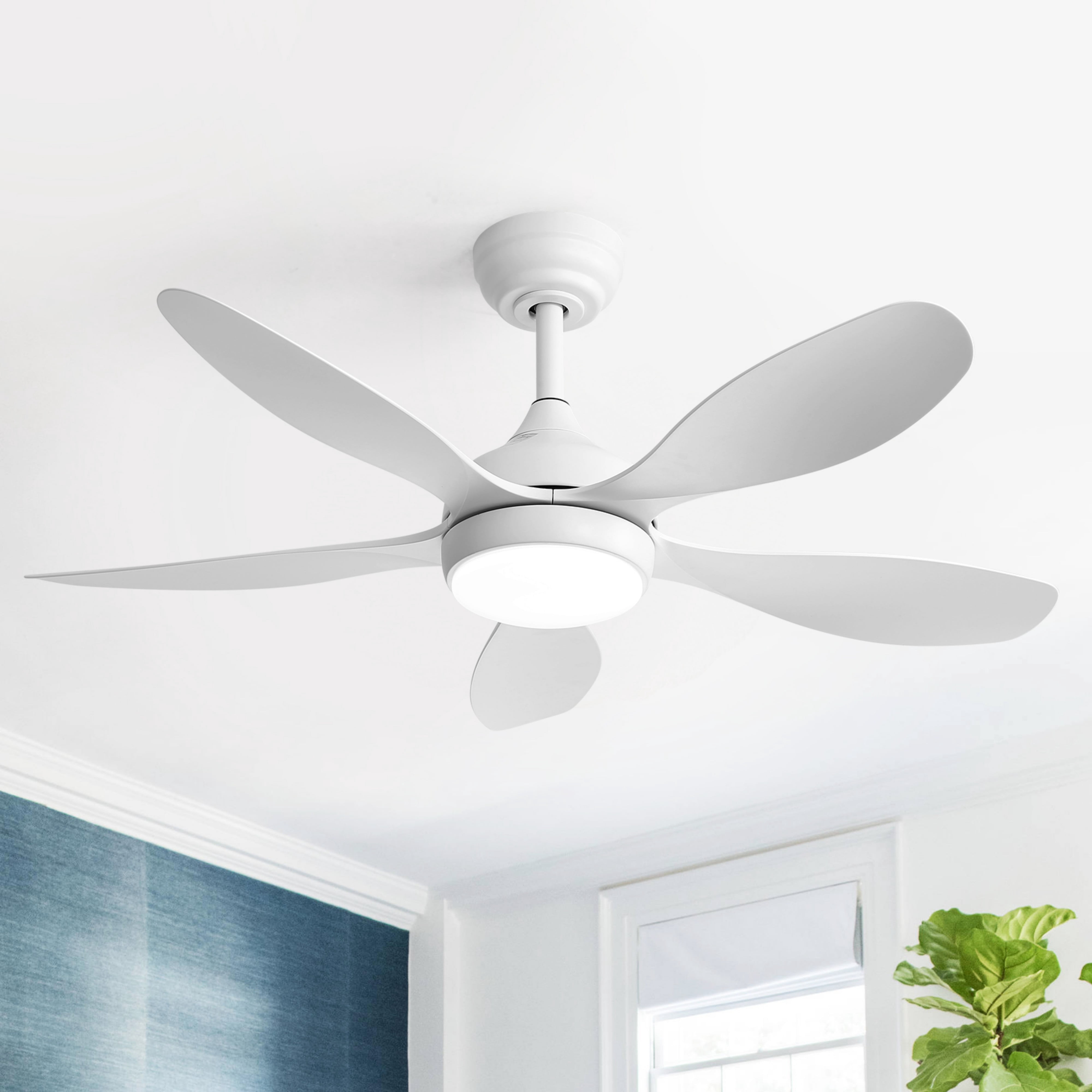 Sofucor 42 Inch Ceiling Fan with Light and Remote Cotnrol 6 Speeds DC Reversible Motor