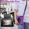 thumbnail image 6 of XYX Case for Samsung Galaxy Tab S7 FE 12.4 inch SM-T730/SM-T733/SM-T736B with 360 Degree Rotating, Hand Strap, Shoulder Strap, Purple, 6 of 7