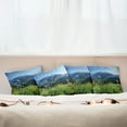 thumbnail image 3 of Ambesonne Mountain Throw Pillow Cover 4 Pack, Diablo Lake Dandelions, 18", Sky Blue and Green, 3 of 6