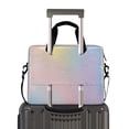 thumbnail image 2 of FORMRS 16" Laptop Bag Carrying Sleeve Case with Handle Travel Shoulder Briefcase, Pink Wavy Striped, 2 of 8