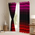 thumbnail image 3 of jejeloiu Retro Stripes Pattern Black Out Curtains,Abstract Geometric Curtains Pack of 2 (42x63 Each),Red Black Pink Line Bedroom Curtains For Kids,Microfiber Bedroom Decor, 3 of 6
