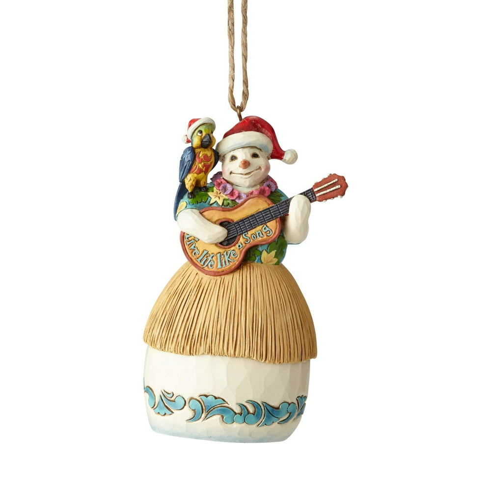 Jim Shore Margaritaville 6001540 Guitar Snowman Parrot Ornament 2018 - Walmart.com - Walmart.com