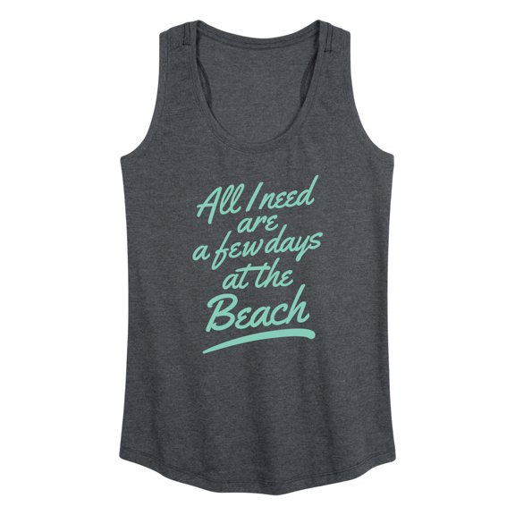 Instant Message - Few Days at the Beach Women's Graphic Racerback Tank