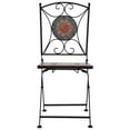 thumbnail image 2 of vidaXL Chaises Bistro Mosaïque 2 Pcs Orange/gris, 2 of 5