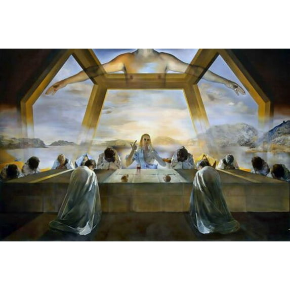 Salvador Dali 1955 The Sacrament of the Last Supper - CANVAS OR PRINT WALL ART