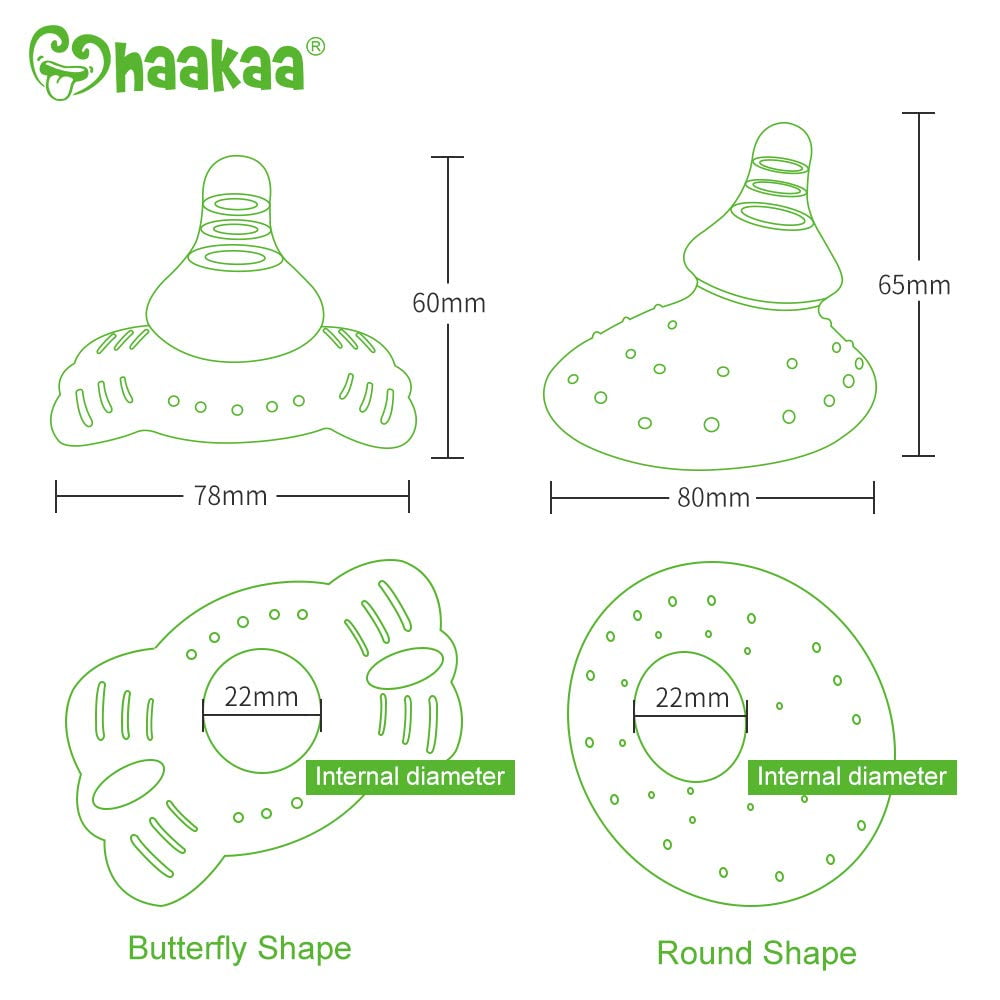 Haakaa Silicone Breastfeeding Nipple Shield with Orthodontic