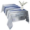 thumbnail image 2 of Abstract Navy Blue Table Cloth Waterproof Tablecloths, Vintage Grey Street Painting Art Tablecloth Dining Table Cover for Kitchen Party Tabletop Outdoor, Rectangle Tablecloth 60x120 Inch, 2 of 9