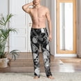 thumbnail image 5 of Vsdgher Seamless Pattern With Skulls Print Mens Pajama Pants Sleep & Lounge Pants, PJ Bottoms With elastic waistb and Pockets, 5 of 5