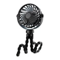 thumbnail image 2 of YiJuHui USB Rechargeable Portable Clip On Fan with Flexible Tripod, 3 Speeds Quiet Cooling Fan for Stroller Car Seat Office Desk Outdoor Travel Personal Fan, 2 of 7