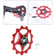 thumbnail image 1 of 13T Roue de Dérailleur de Vélo Roue de Jockey Roue en Alliage d'Aluminium Vélo de Vélo Pièces de Roue Rouge, 1 of 10