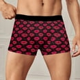 thumbnail image 2 of SJLDQY Valentines Mens Boxer Briefs Valentine's Day Sexy Lip Graphic Boxer Briefs for Men Soft Breathable Boxer Shorts for Men, 2 of 4