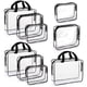 thumbnail image 1 of Set de 9 bolsas de maquillaje Hedume, transparentes, impermeables, de PVC, de viaje, 1 of 6