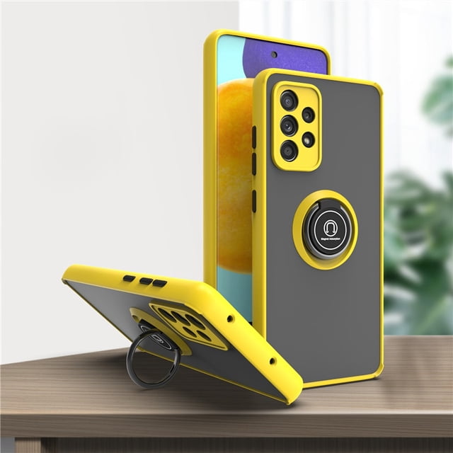 Funda magnética a prueba de golpes para Samsung Galaxy A52S, A52, A53, A12, A23, S20, S21, FE, S22 Ultra, Note 20, S10E, S10, S9 Plus, soporte de anillo Fivean unisex