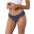 thumbnail image 2 of Puntoco Ropa interior para mujer, bragas, ropa interior sexy de encaje para mujer, bragas sólidas ahuecadas, cómodas y delgadas, 2 of 4